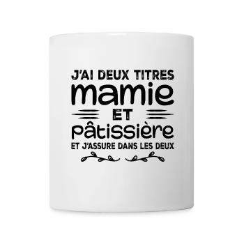 Oma und Konditor | Oma | Gebäck - Tasse - Weiß - Vorne