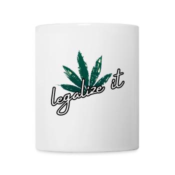 Legalize Marihuana Cannabis Weed Ganja Mary Jane - Tasse - Weiß - Vorne