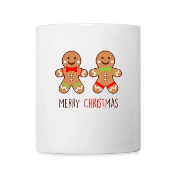 Lebkuchen Duo - Funny Christmas Design - Tasse - Weiß - Vorne