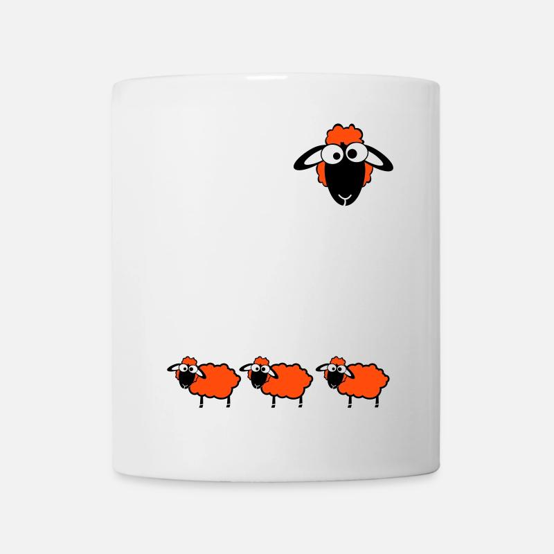 sheep color - Tasse - Weiß