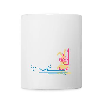 Diver bunny (3c) - Tasse - Weiß - Vorne