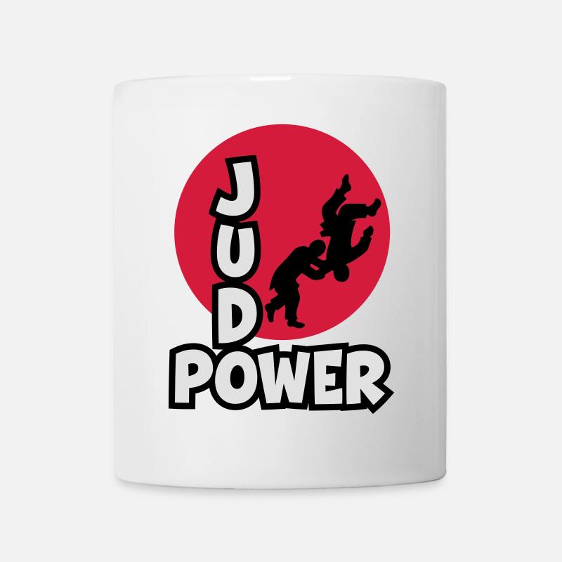 JudoPower Logo - Tasse - Weiß