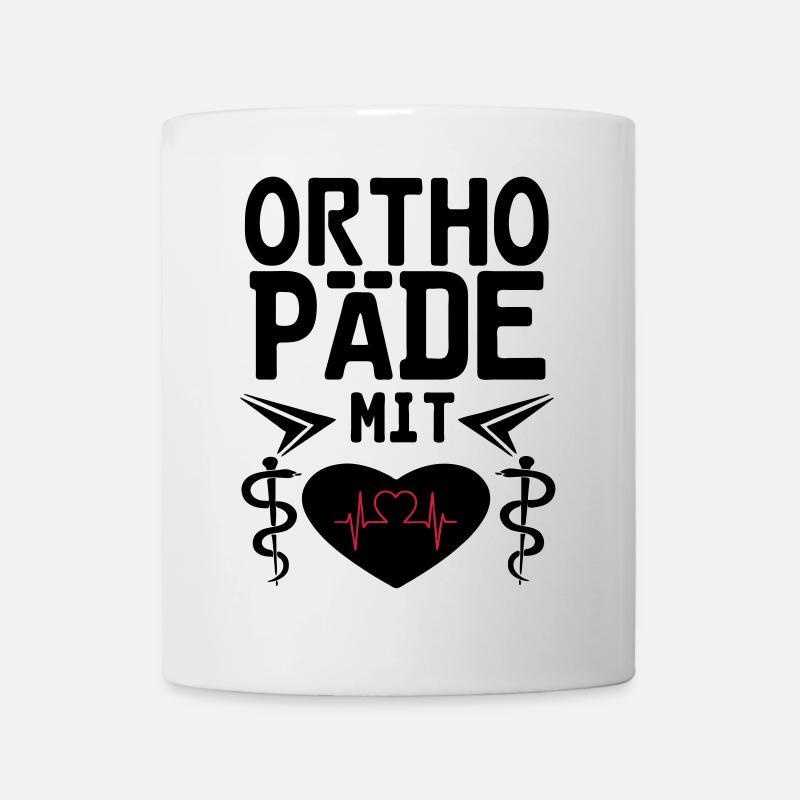 Orthopäde mit Herz Geschenk - Tasse - Weiß