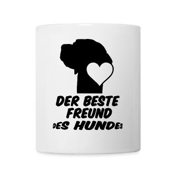Bester Freund des Hundes, Hund, Tier, Geschenk - Tasse - Weiß - Vorne