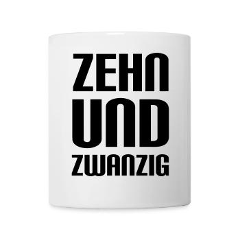 zehnundzwanzig = 30 Jahre Geburtstag - Tasse - Weiß - Vorne