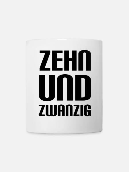 zehnundzwanzig = 30 Jahre Geburtstag - Tasse - Weiß