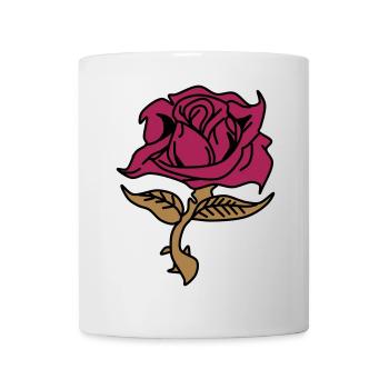 Rose (flower) - Mug - white - Front