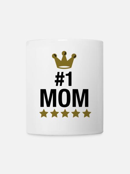 nr. 1 mom - no. 1 mom - number one mom - muttertag - Tasse - Weiß