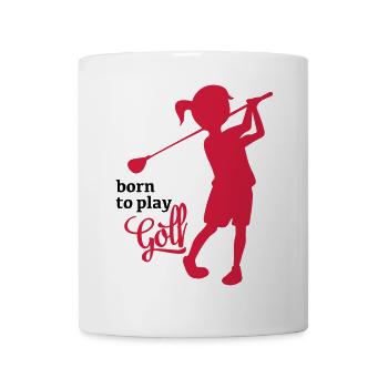 Golf - Tasse - Weiß - Vorne