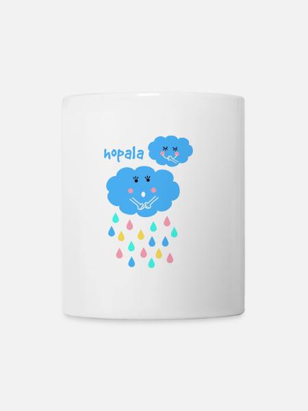 Regenwolken - Tasse - Weiß
