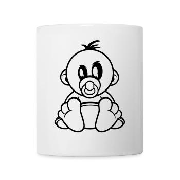 baby kleiner junge schnuller - Tasse - Weiß - Vorne