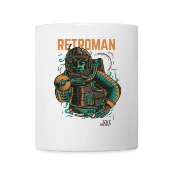 Retro Astronaut Out Now - Tasse - Weiß - Vorne