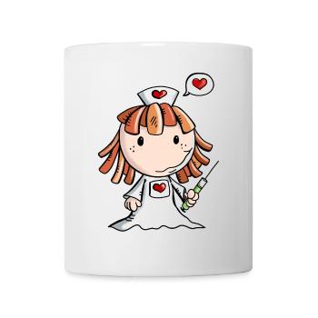 Liebe Krankenschwester - Herz - Niedlich - Beruf - Tasse - Weiß - Vorne