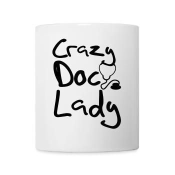 Crazy Doc Lady Doctor Docteur Docteur Médecine Cadeau - Mug blanc - blanc - Devant
