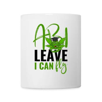Abi Leave I Can Fly - Abitur  - Tasse - Weiß - Vorne