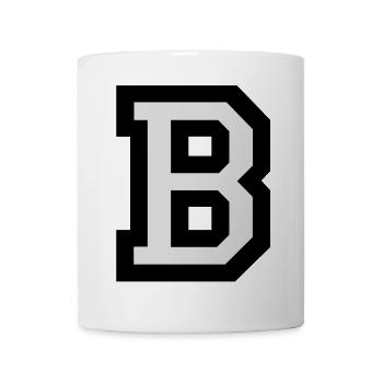 Buchstabe B - Tasse - Weiß - Vorne