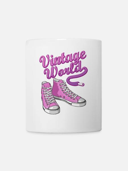 Pink vintage sneakers - Mug - white