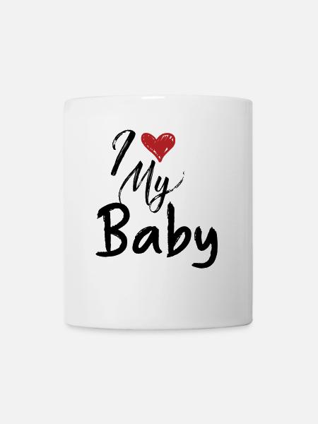 schwanger Baby Kind geboren Geburt Geschenkidee - Tasse - Weiß