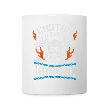 custom garage motorcycle - Mug - white - Front