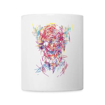 Halloween devil / Abstract - Mug - white - Front