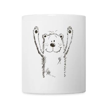 Witzer Bear I Bear I Teddy I Polar Bear Comic - Mug - white - Front