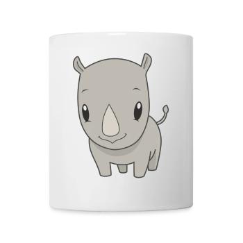 Baby Nashorn Rhino - Tasse - Weiß - Vorne