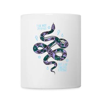 Schlange - Tasse - Weiß - Vorne