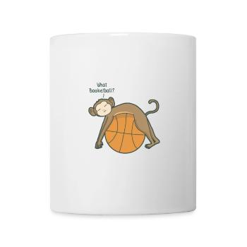 Basket singe singe singe - Mug blanc - blanc - Devant