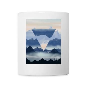Berglandschaft - Tasse - Weiß - Vorne