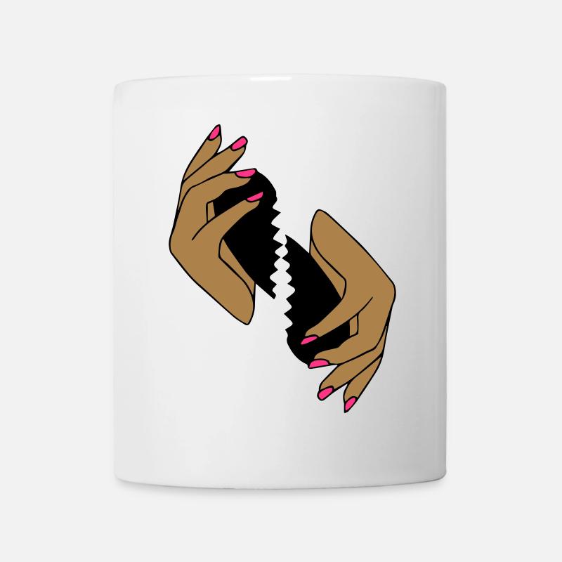 broken heart - Tasse - Weiß
