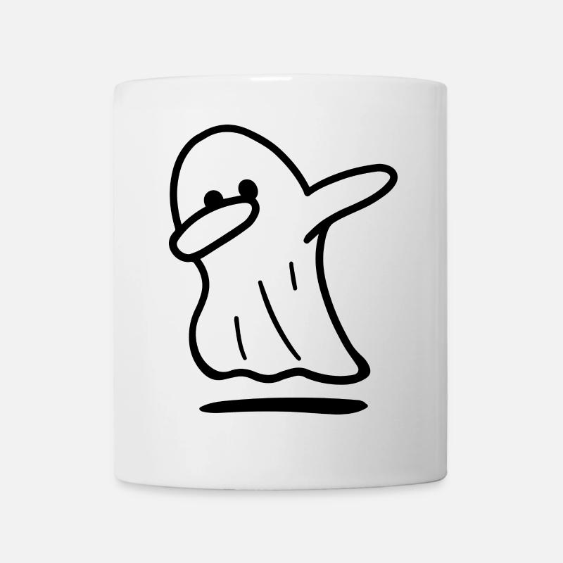 Geist / lustiger Geist / Halloween / betupfender Geist - Tasse - Weiß