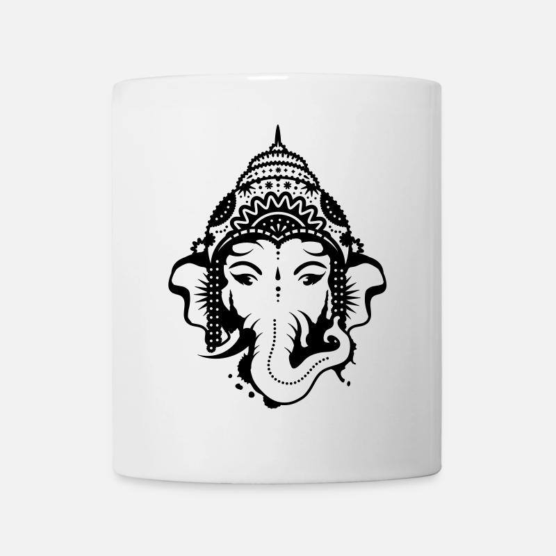 Ganesh, dieu à tête d'éléphant - Mug blanc - blanc