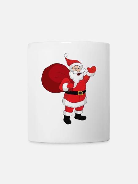 Weihnachten Christmas Weihnachtsmann Santa Claus - Tasse - Weiß