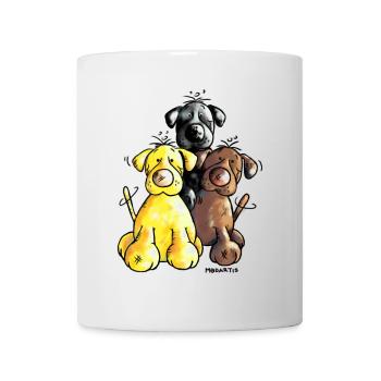 Labrador Retriever - Hund - Tasse - Weiß - Vorne