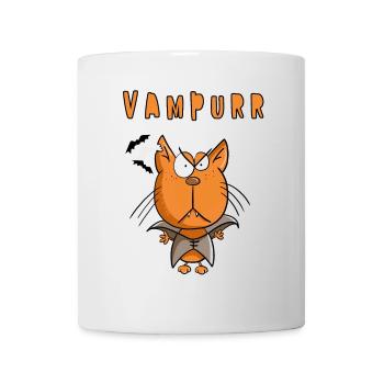 Creepy Vampurr Schnurr Chat I Halloween - Mug blanc - blanc - Devant