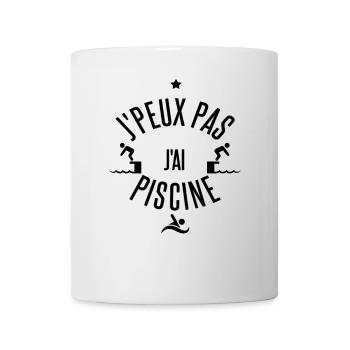 T shirt I can't I have swimming pool - Mug - white - Front