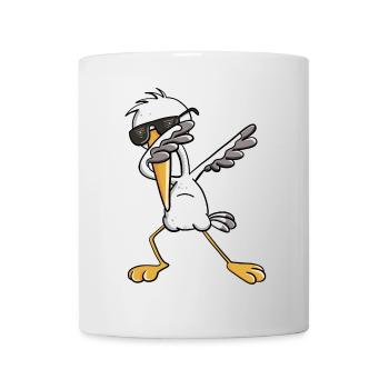Dab Storch I Schwangerschaft I Baby Geschenk - Tasse - Weiß - Vorne