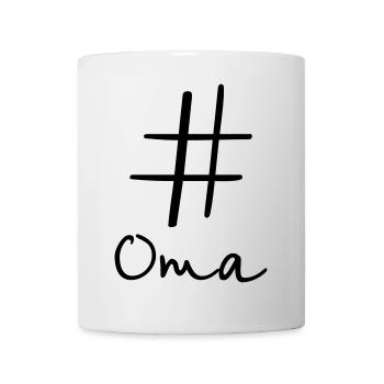 #Oma Hashtag Social Media I Geschenkidee für Oma - Tasse - Weiß - Vorne