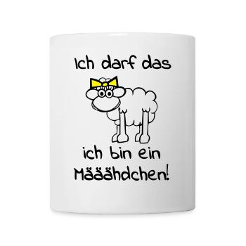 Ein Schaf - Mädchen - Tasse - Weiß - Vorne