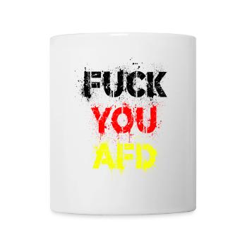 FUCK YOU AFD - Tasse - Weiß - Vorne
