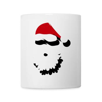 Minimalist Santa Claus Hat & Beard - Mug - white - Front