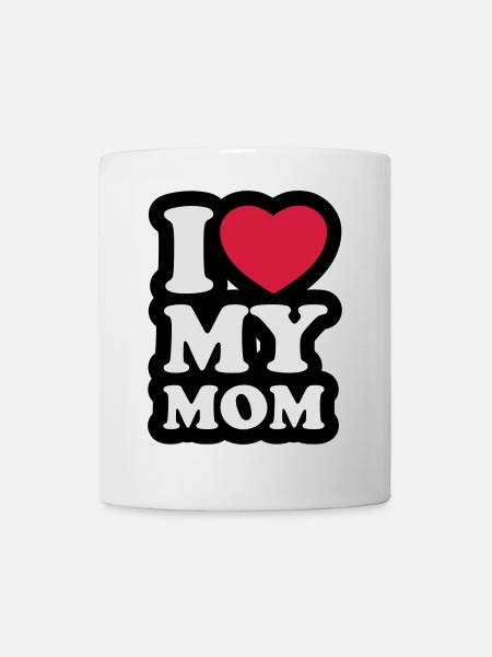 I love my mom - J'aime ma maman - Mug blanc - blanc