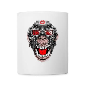 Crazy Monkey - Tasse - Weiß - Vorne