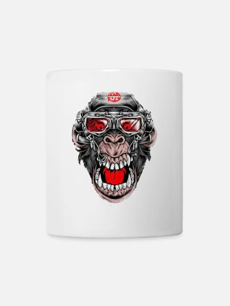 Crazy Monkey - Mug blanc - blanc