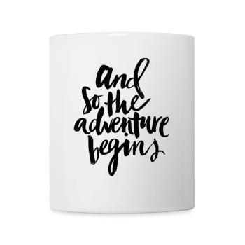 "Et alors l'aventure commence ..." - Mug blanc - blanc - Devant