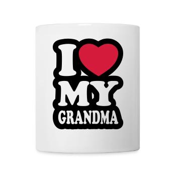 I love my grandma - Mug - white - Front