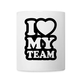 I love my team - Mug - white - Front