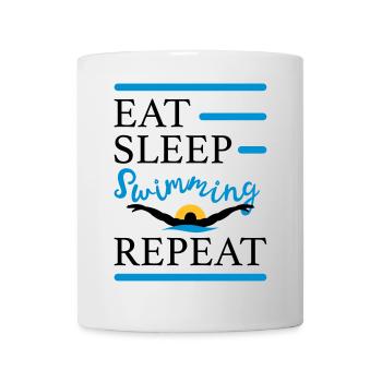 Schwimmen - Tasse - Weiß - Vorne
