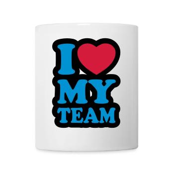 I love my team - Mug - white - Front