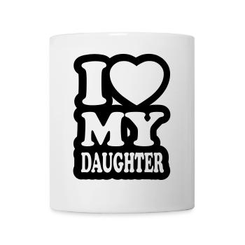 I love my daughter - Mug - white - Front